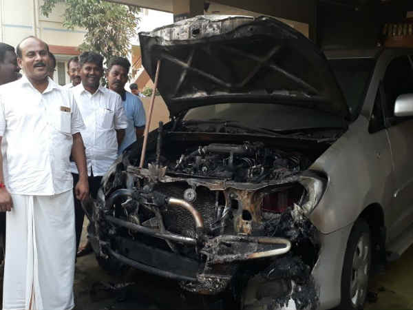 Petrol bomb hurled at BJP functionery home in Coimbatore Petrol bomb hurled at BJP functionery home in Coimbatore