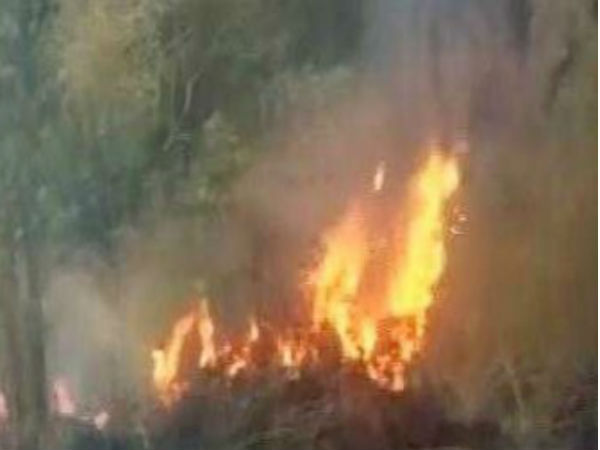 Fire breaks-out near Kanniyakumari Fire breaks-out near Kanniyakumari