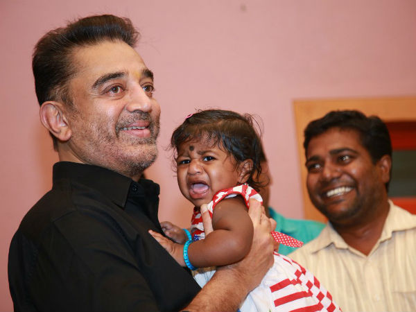 Kamal Haasan names 10 month old girl child Kamal Haasan names 10 month old girl child