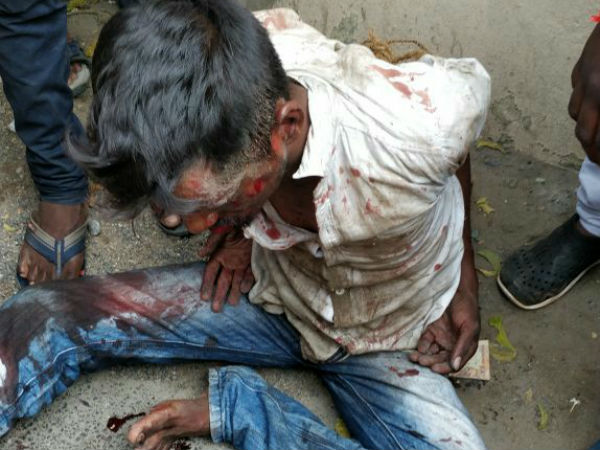 Chennai people thrash killer of a collage girl Ashwini Chennai people thrash killer of a collage girl Ashwini