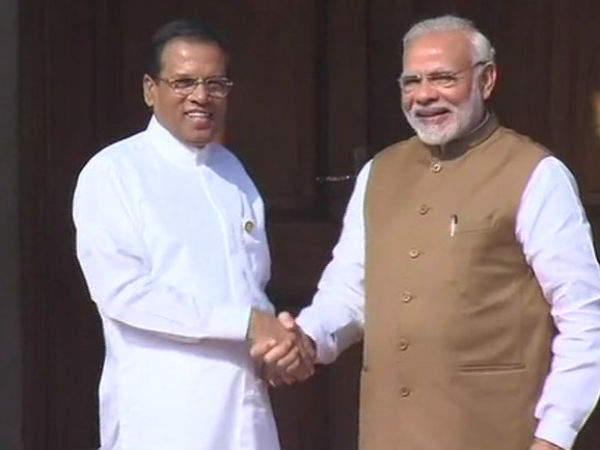 PM Modi holds bilateral parleys with Presidents of Bangladesh, SriLanka PM Modi holds bilateral parleys with Presidents of Bangladesh, SriLanka