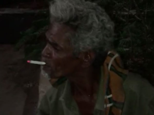 Age man trying imitate Rajinikanth Age man trying imitate Rajinikanth