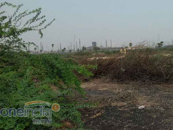 கறுப்பாக மாறிய மணல்