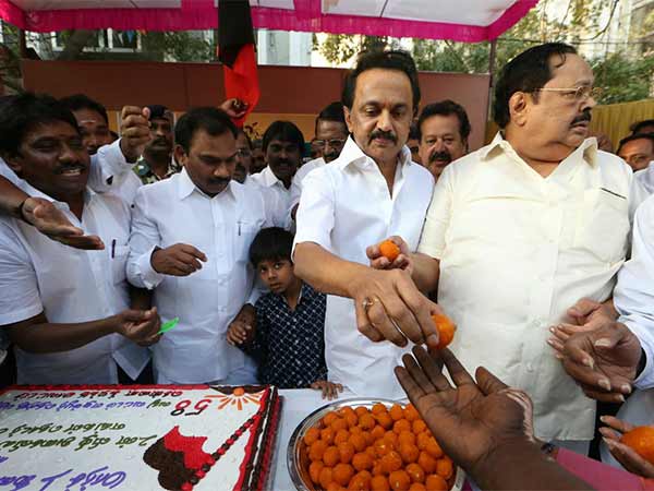 DMK Working President Stalin's 65 th Bday celebration DMK Working President Stalin's 65 th Bday celebration