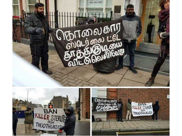 Protests against Sterlites TN plant in London Protests against Sterlites TN plant in London