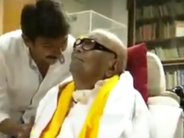 Do you remember who am i? Udhayanidhi asks Karunanidhi Do you remember who am i? Udhayanidhi asks Karunanidhi