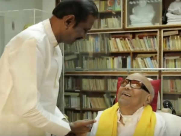 Vairamuthu writes poem for Karunanidhi Vairamuthu writes poem for Karunanidhi