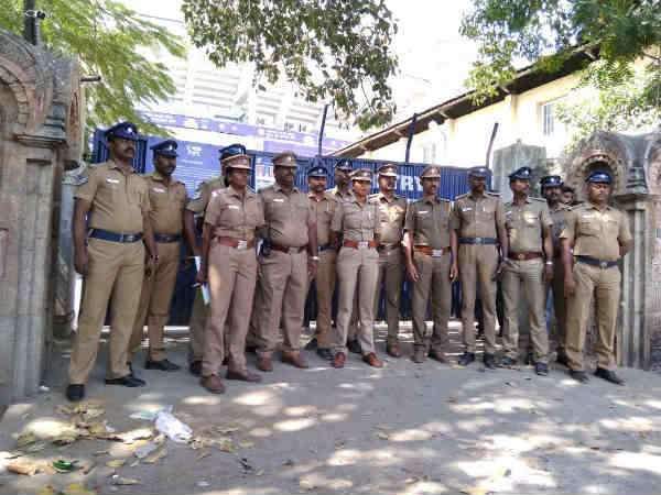 Security tight from Chennai Egmore to Chepauk Security tight from Chennai Egmore to Chepauk