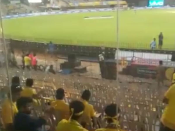 Chennai Chepauk Stadium not fills with fans, its mostly vacant Chennai Chepauk Stadium not fills with fans, its mostly vacant