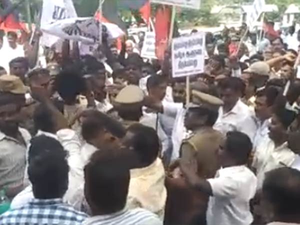 DMK rally against Governor in Chennai DMK rally against Governor in Chennai