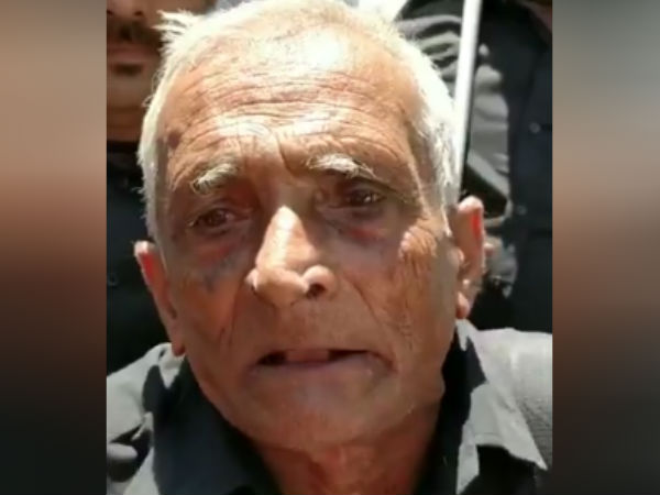 The 77-year-old man has participated in the DMK protests The 77-year-old man has participated in the DMK protests