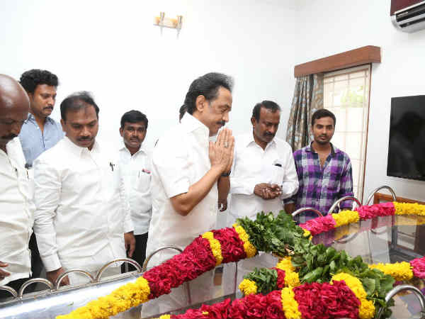 EX Minister Erode Muthusamys wife passed away EX Minister Erode Muthusamys wife passed away