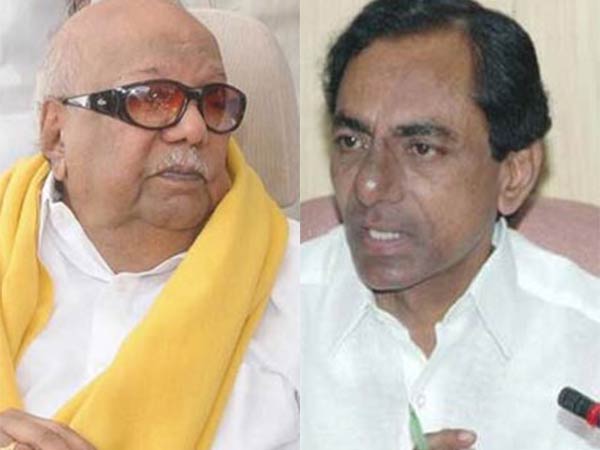 Chandrasekhar Rao to meet Karunanidhi, stalin Chandrasekhar Rao to meet Karunanidhi, stalin