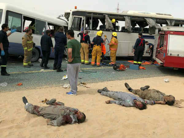 15 people died in a road accident in Kuwait 15 people died in a road accident in Kuwait