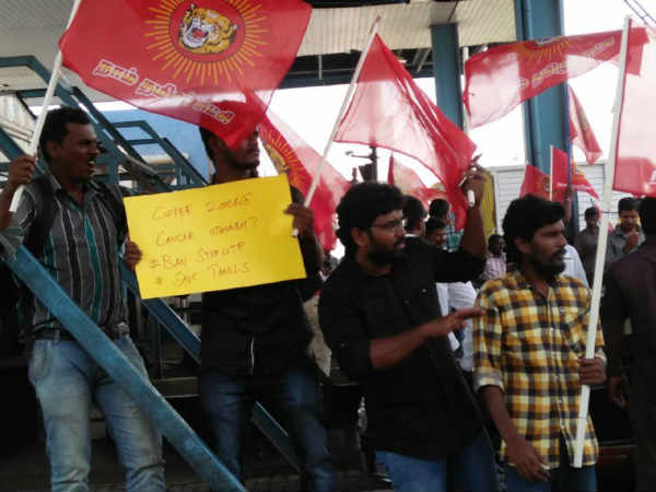 Naam thamizar party cadres seige at Chennai Sholinganallur and Duraipakkam tollgate Naam thamizar party cadres seige at Chennai Sholinganallur and Duraipakkam tollgate