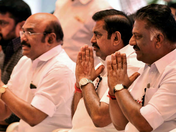 J. Deepas husband Madhavan meets OPS and EPS at Chennai Chepauk hunger strike stage J. Deepas husband Madhavan meets OPS and EPS at Chennai Chepauk hunger strike stage