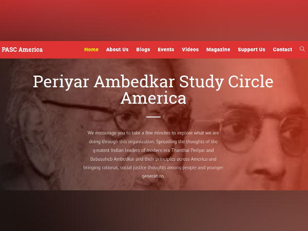 Periyar Ambedkar Study Circle America Released their Year Note Periyar Ambedkar Study Circle America Released their Year Note
