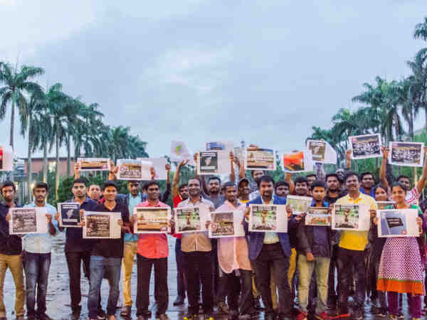 Tamils stage protest demanding CMB in Taiwan Tamils stage protest demanding CMB in Taiwan