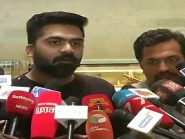 I am not doing anything for political intention: Actor Simbu I am not doing anything for political intention: Actor Simbu