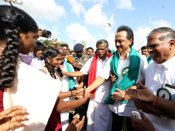 M.K.Stalin begins his cauvery rights ravel from Thanjavurs Annappanpettai for the 3rd day M.K.Stalin begins his cauvery rights ravel from Thanjavurs Annappanpettai for the 3rd day
