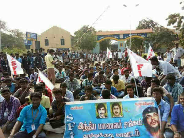 Sterlite People and Student Protest on for 57th day Sterlite People and Student Protest on for 57th day