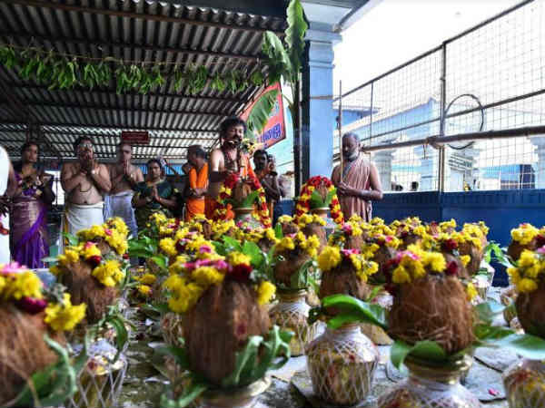 நெல்லிபொடி அபிஷேகம்.