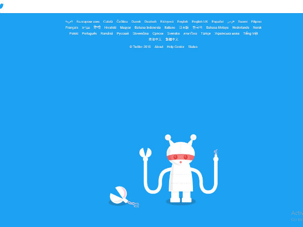 Twitter page freezes after some technical problem Twitter page freezes after some technical problem