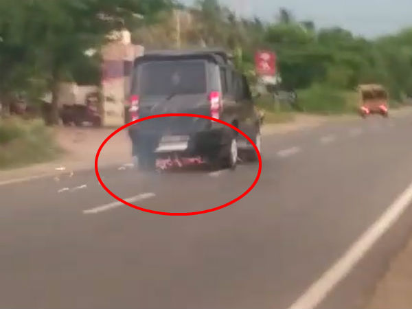A car which did accident and also drag the two wheeler in Salem A car which did accident and also drag the two wheeler in Salem