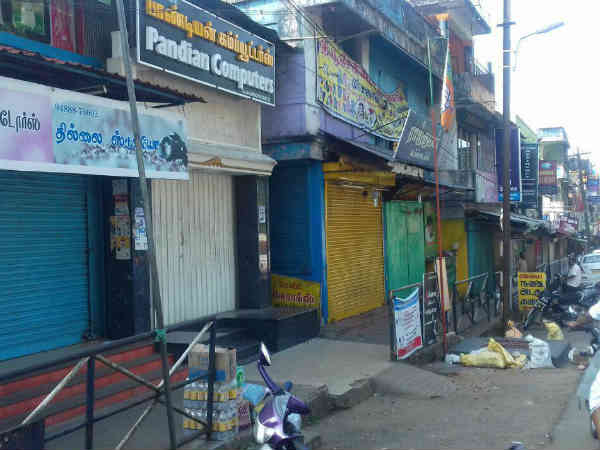 Shops shut down for Tuticorin gun shot incident Shops shut down for Tuticorin gun shot incident