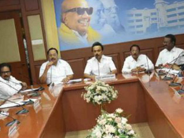 DMK condemns Centre for not constituting Cauvery Management board DMK condemns Centre for not constituting Cauvery Management board