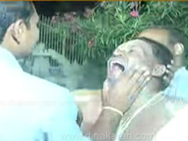 ஆவேசமாக கத்திய பக்தர்