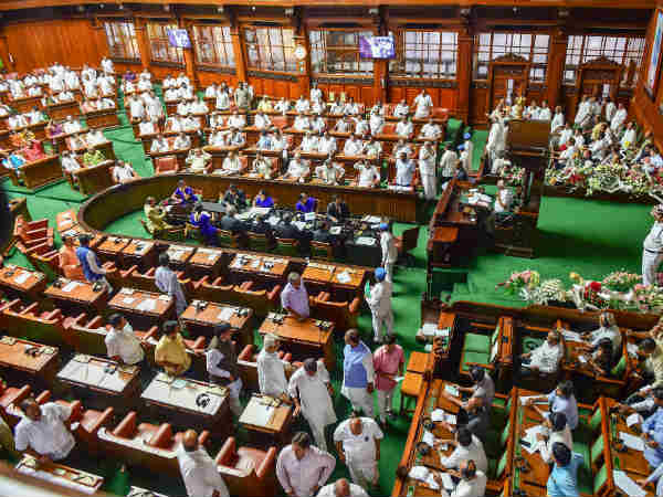 Karnataka Floor Test: BJP hits heavily on the JD(S)-Congress tie up, Goes out of assembly Karnataka Floor Test: BJP hits heavily on the JD(S)-Congress tie up, Goes out of assembly
