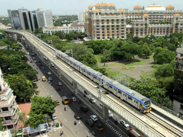 Metro Service Extended to Chennai Central Metro Service Extended to Chennai Central