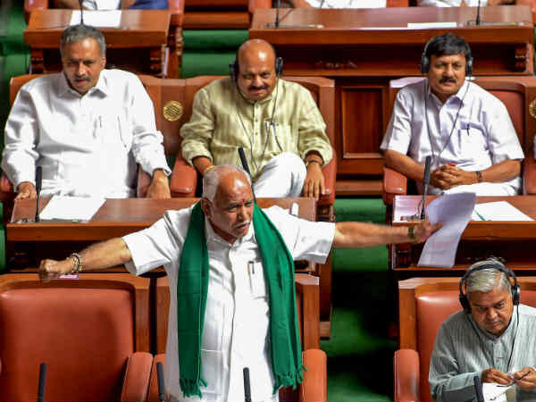 Karnataka Floor Test: BJP hits heavily on the JD(S)-Congress tie up, Goes out of assembly Karnataka Floor Test: BJP hits heavily on the JD(S)-Congress tie up, Goes out of assembly