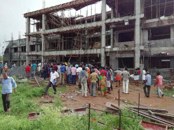 Private school building collapses - one dead near Pollachchi Private school building collapses - one dead near Pollachchi
