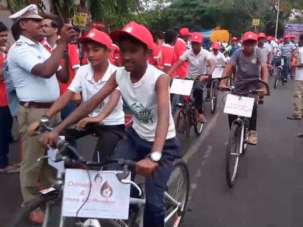 blood donation cycle rally in coimbatore blood donation cycle rally in coimbatore