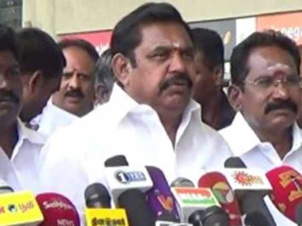 Chief Minister Palanisamy starts the national level bus rally in Chennai Chief Minister Palanisamy starts the national level bus rally in Chennai