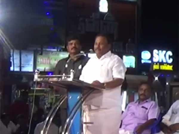 One more controversy speech of TN Minister Dindigul Srinivasan One more controversy speech of TN Minister Dindigul Srinivasan