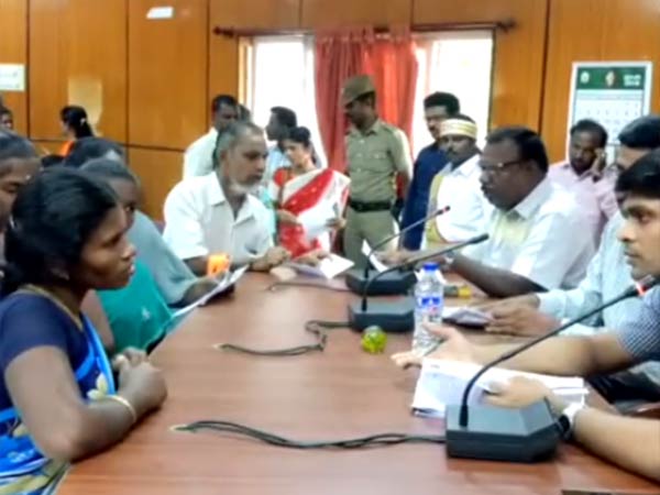 Disabilities petitioned to the Thoothukudi collector Disabilities petitioned to the Thoothukudi collector