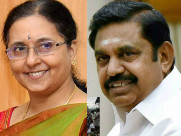 18 MLA Disqualification Verdict: TN CM hold a meeting with Cheif Secretary Girija Vaidyanathan 18 MLA Disqualification Verdict: TN CM hold a meeting with Cheif Secretary Girija Vaidyanathan