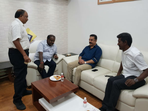 Kamal Haasan to meet Karnataka CM Kumarasamy on Cauvery issue Kamal Haasan to meet Karnataka CM Kumarasamy on Cauvery issue