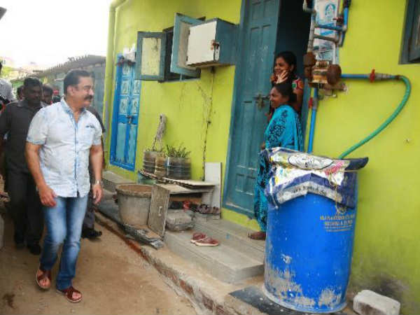 Kamal meets Pattinapakkam fishing families after got a complaint in Whistle App Kamal meets Pattinapakkam fishing families after got a complaint in Whistle App