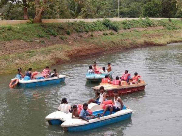 Boat ride begins in courtallam Boat ride begins in courtallam