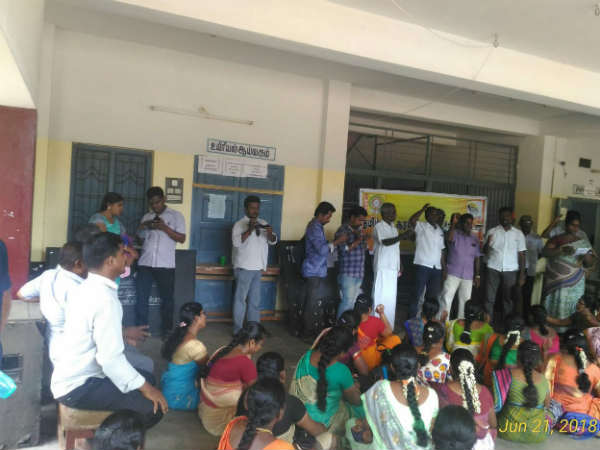 TN Teachers protest new transfer order TN Teachers protest new transfer order