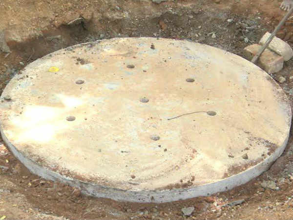 Rainwater harvesting well set up in Coimbatore to collect rainwater Rainwater harvesting well set up in Coimbatore to collect rainwater