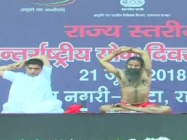 International Yoga Day: Baba Ramdev achieves Guinness World Record in Rajasthan International Yoga Day: Baba Ramdev achieves Guinness World Record in Rajasthan