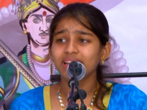 A Dubai Tamil student participates in the Chennai Karnatic music program A Dubai Tamil student participates in the Chennai Karnatic music program