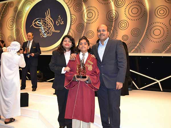 Tamil student gets Sharjah govt award for Abacus maths Tamil student gets Sharjah govt award for Abacus maths