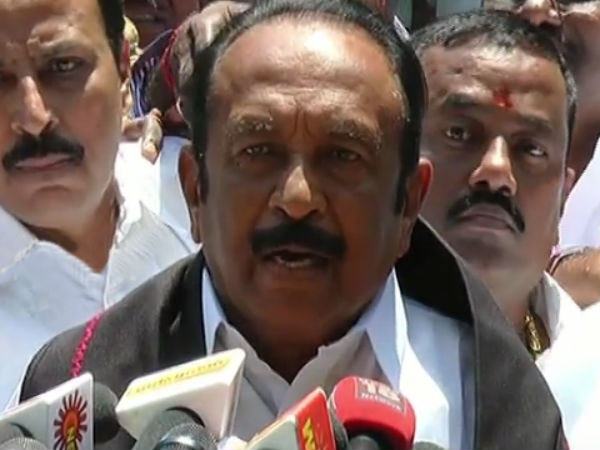 Draft CRZ plan need to withdrawn says Vaiko Draft CRZ plan need to withdrawn says Vaiko