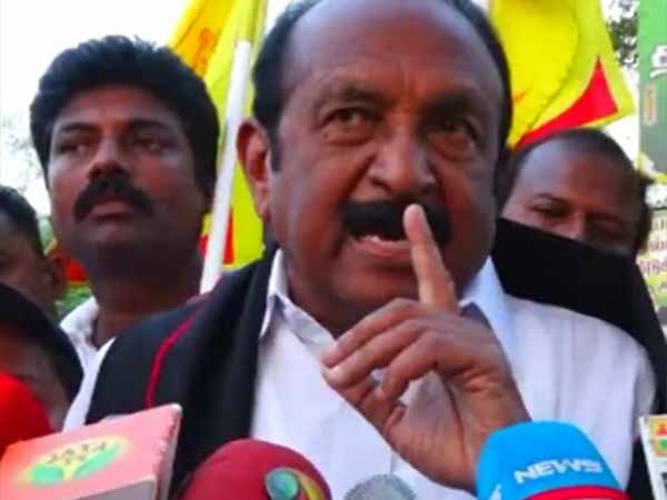 Vaiko condemns Governors statement Vaiko condemns Governors statement